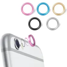 5 colors Metal aluminium Rear Camera Lens Protective Ring Guard Circle for Apple iPhone 6 6s