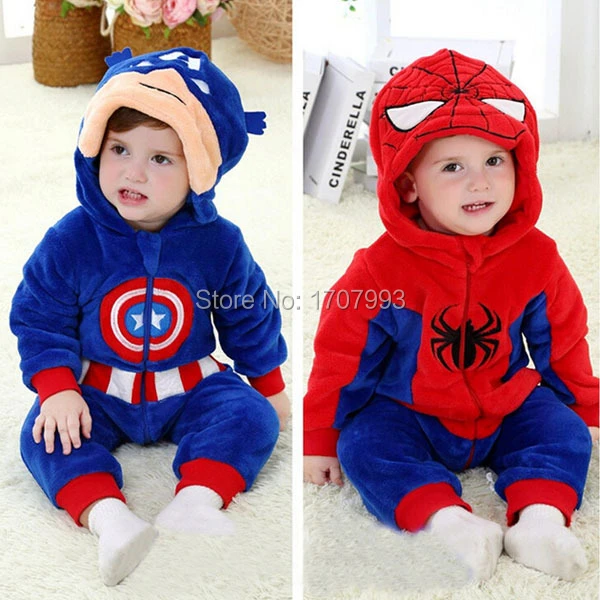 Superheroe Ropa Para Bebes Nino Nino Trajes De Caracter Mono Fleece Capitan America Spiderman Romper Para Bebe Romper Baby Costume Patterns Plus Sizecostume Moon Aliexpress