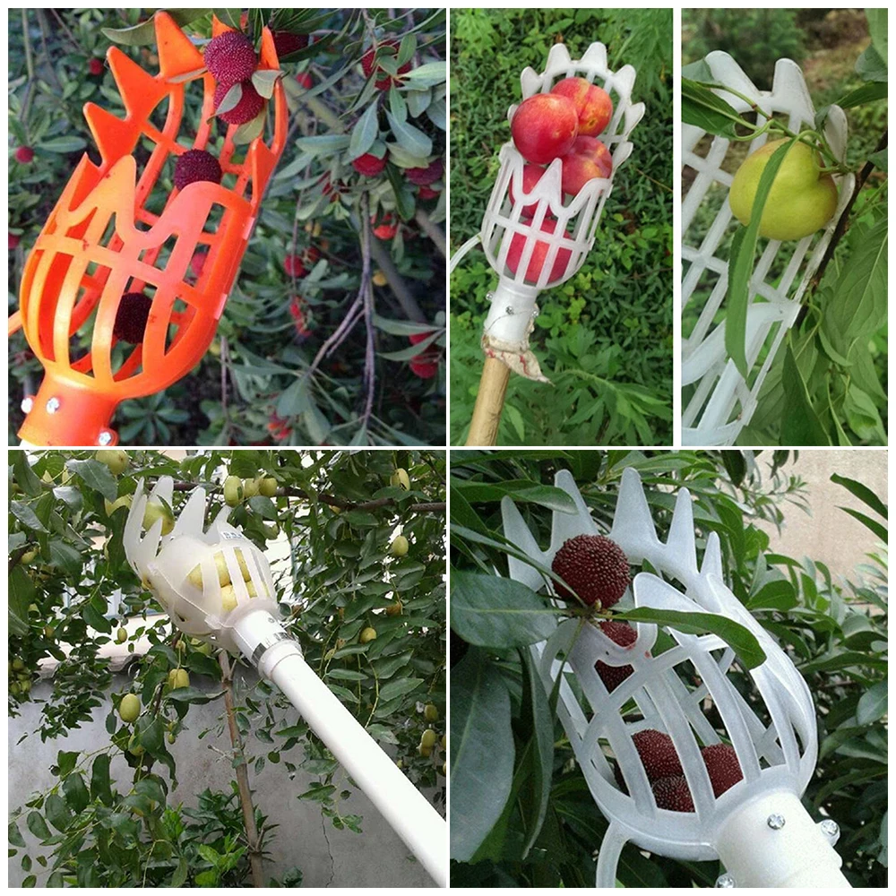 Fruit Tree Plastic Fruit Picker Catcher Fruit Picking Tool Gardening Farm Garden Hardware Picking Device Garden Greenhouses Tool