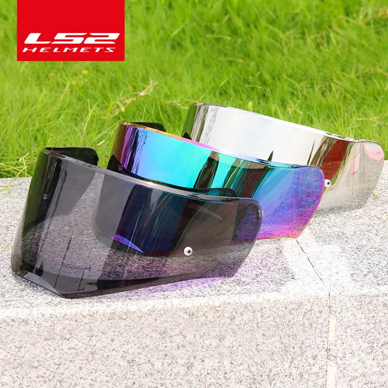 

100% Original LS2 FF390 Valiant motorcycle helmet visor extra lens black rainbow silver lens for LS2 FF390 moto helmet shield