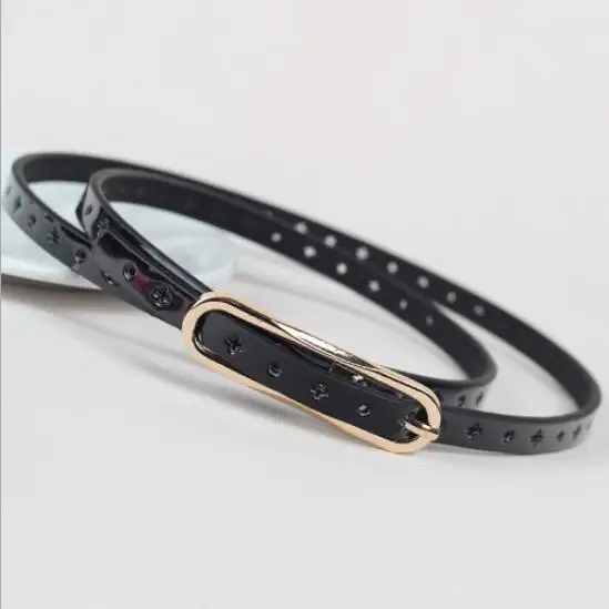 

Fashion rhinestone decoration skirt belt Women all-match women's one-piece dress japanned leather strap