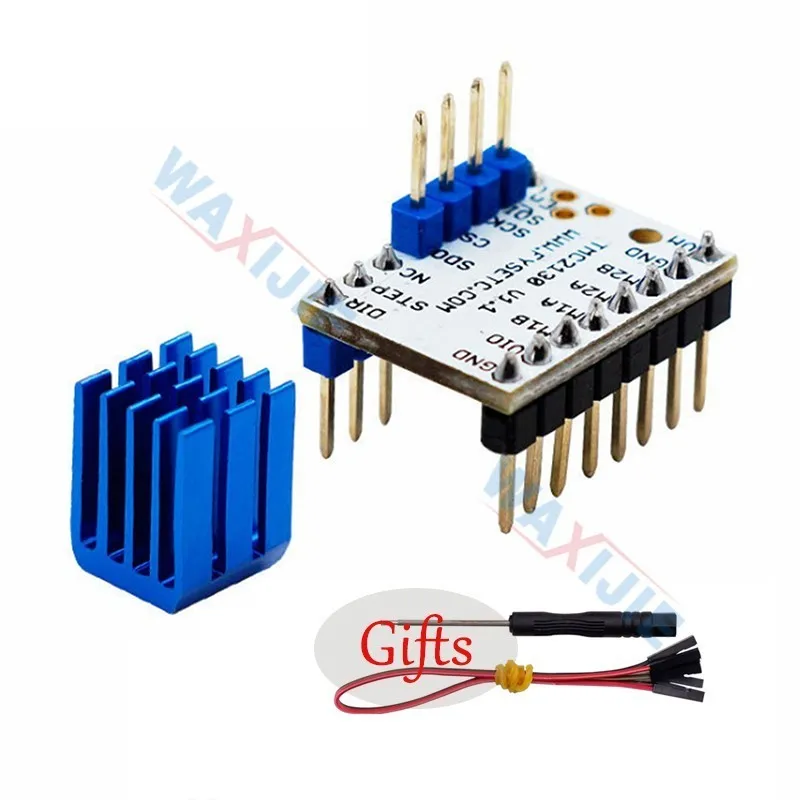 

TMC2130 V1.1 SPI Stepstick Step Motor Driver With Heatsink Built-in Power Tube Driver Current 1.2A Peak Current 2.5A Super Mute