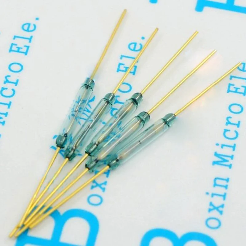 50Pcs/Pack 2 * 14MM Reed Micro Switch MKA14103 Magnetically Controlled Gold Plated Feet | Обустройство дома