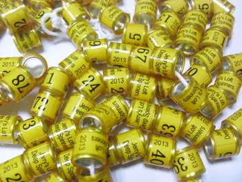 

700pc free shipping Aluminium with plastic Pigeon Ring 8mm