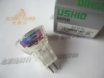 

USHIO MR8 12V 35W/W/FG,12V35W WFG projector bulb,25mm tungsten glass cover reflector halogen lamp