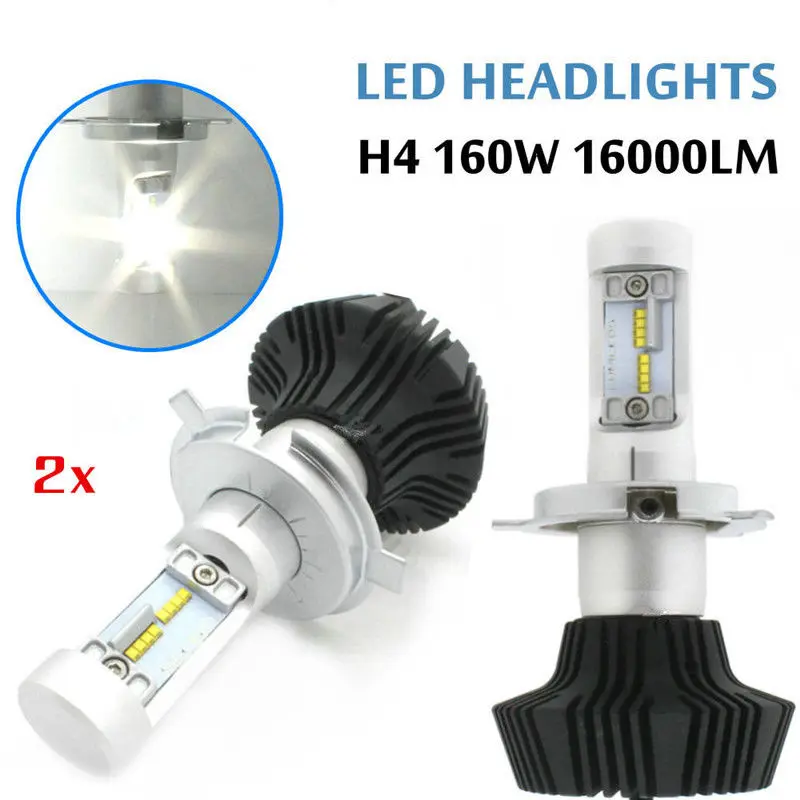 2Pcs G7 H4 HB2 LED Headlight Conversion Kit 160Watt 12000 Lm PhilipsLED