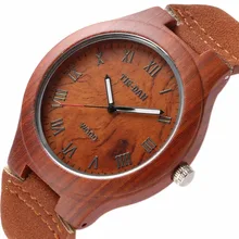 Classique Bambou En Bois Montre Nouvelles Femmes Bracelets de Haute Qualité Vintage Style Hommes Robe Montre En Cuir Véritable Montre À Quartz