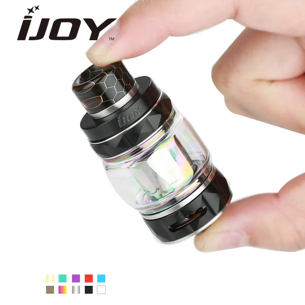 

Original IJOY Diamond Atomizer Tank 5.5ml/ 4ml Glass Tube & 0.15ohm DM-MESH Coil 810 Resin Drip Tip for Saber 100 Vape Mod