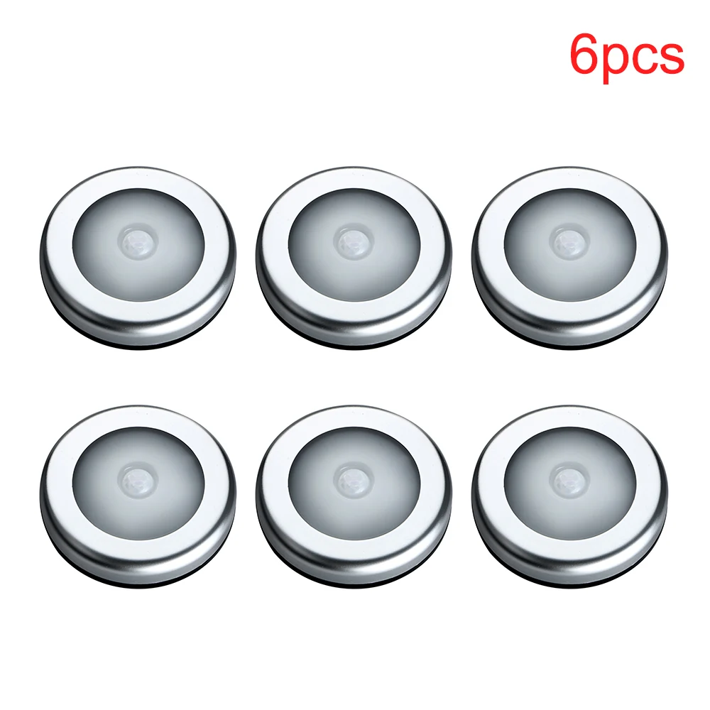 

6LED PIR Light Body Motion Sensor Led Lamp Nightlight for Children Magnetic Infrared Wall Lamp Closet Cabinet Stair Sensor Light