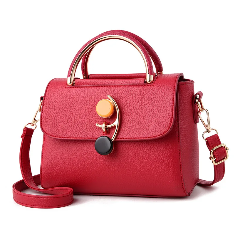 

High Quality PU Leather Bag Women's Solid Color Shoulder Bags lady Crossbody Bags Fashion flap Handbags Luxury Women Simple Tote