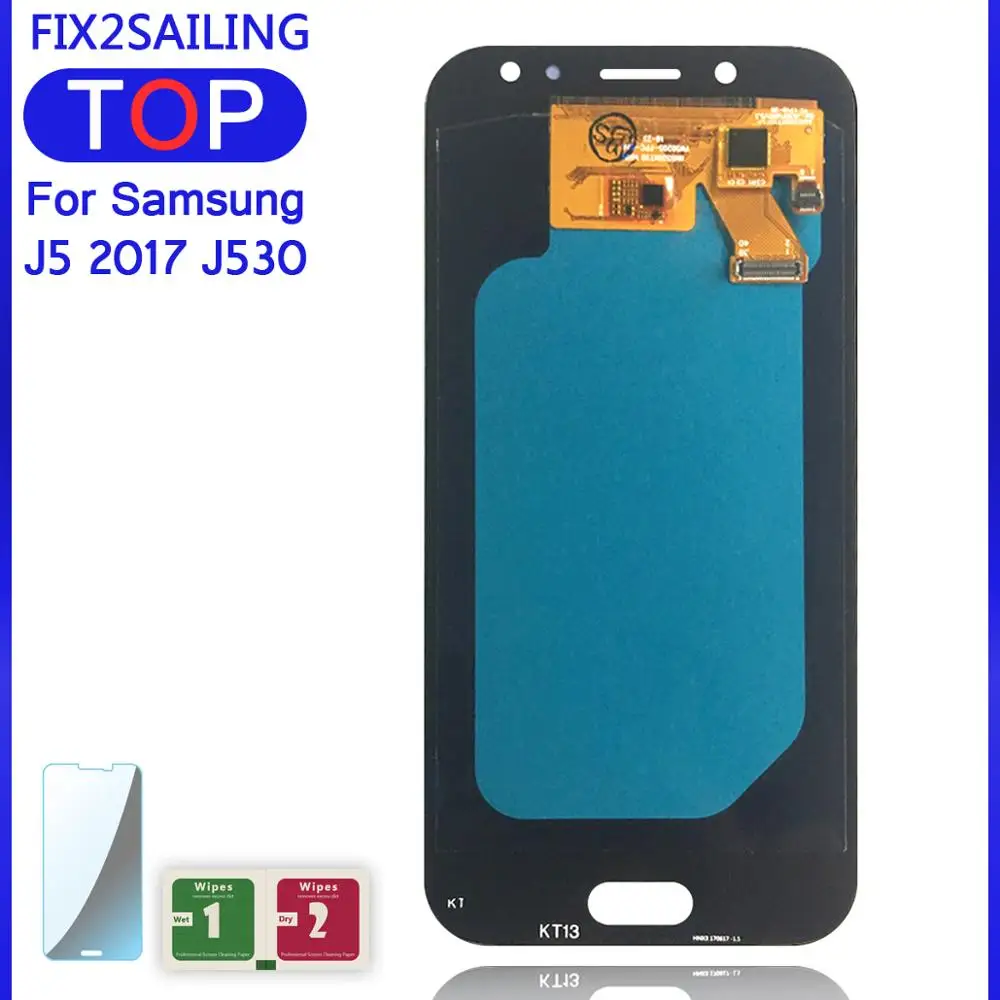 Для Samsung Galaxy J5 2017 J530 100% испытано рабочий Super AMOLED ЖК дисплей сенсорный экран в сборе