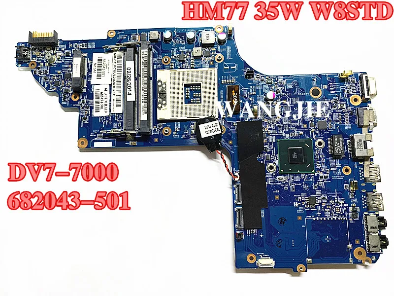 

For HP ENVY DV7-7000 Laptop Motherboard 682043-501 682043-001 HM77 35W W8STD 11276-2 48.4ST04.021 685454-501