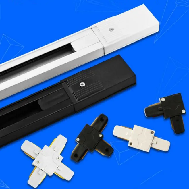 

Free Shipping led track lighting kits led accessories track rail connectors conector "I"&"L"for tracking lighting Fixture system