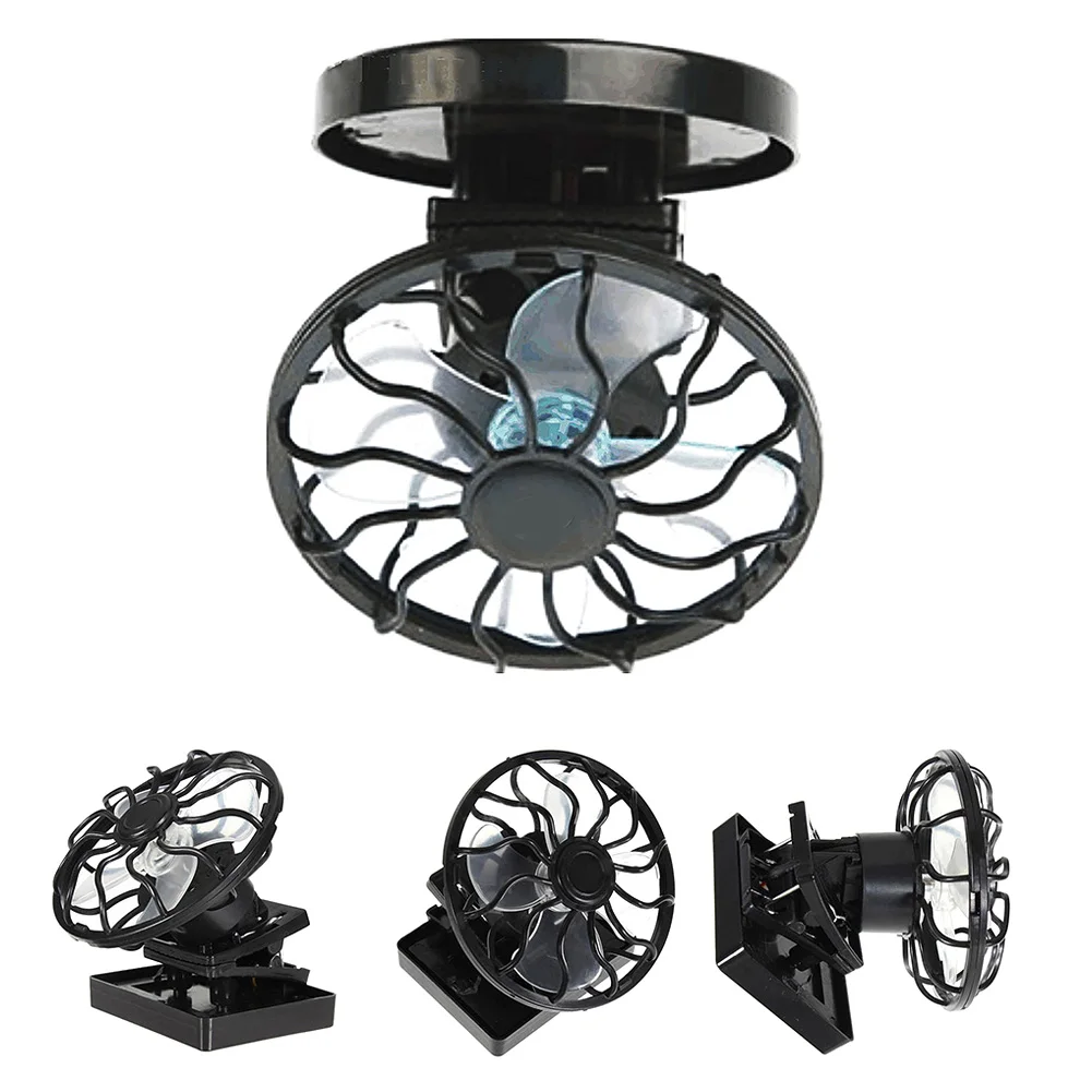 

Solar Powered Cooling Fan Clip-on Mini Solar Panel Cell for Beach Outdoors &T8