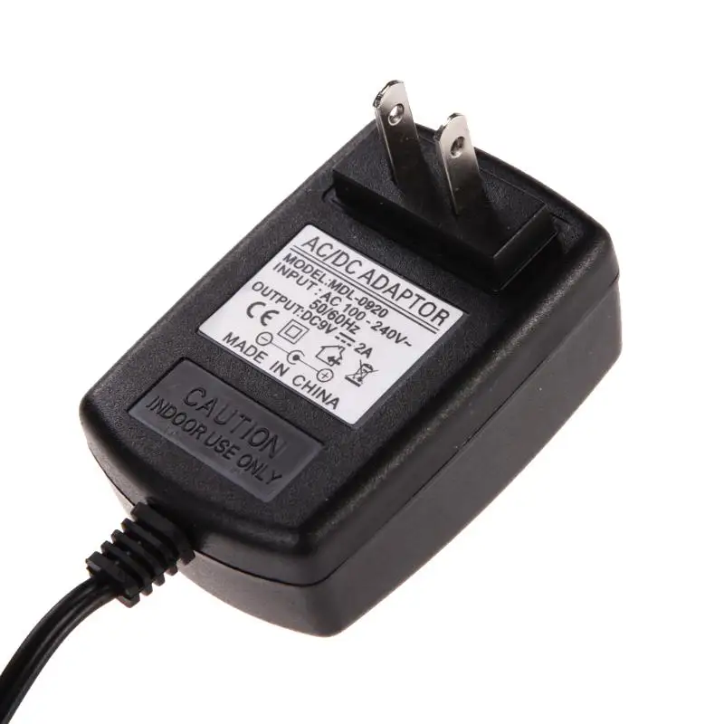 AC 100-240V адаптер преобразователя DC 5,5x2,5 мм 9V 2A 2000mA зарядное устройство