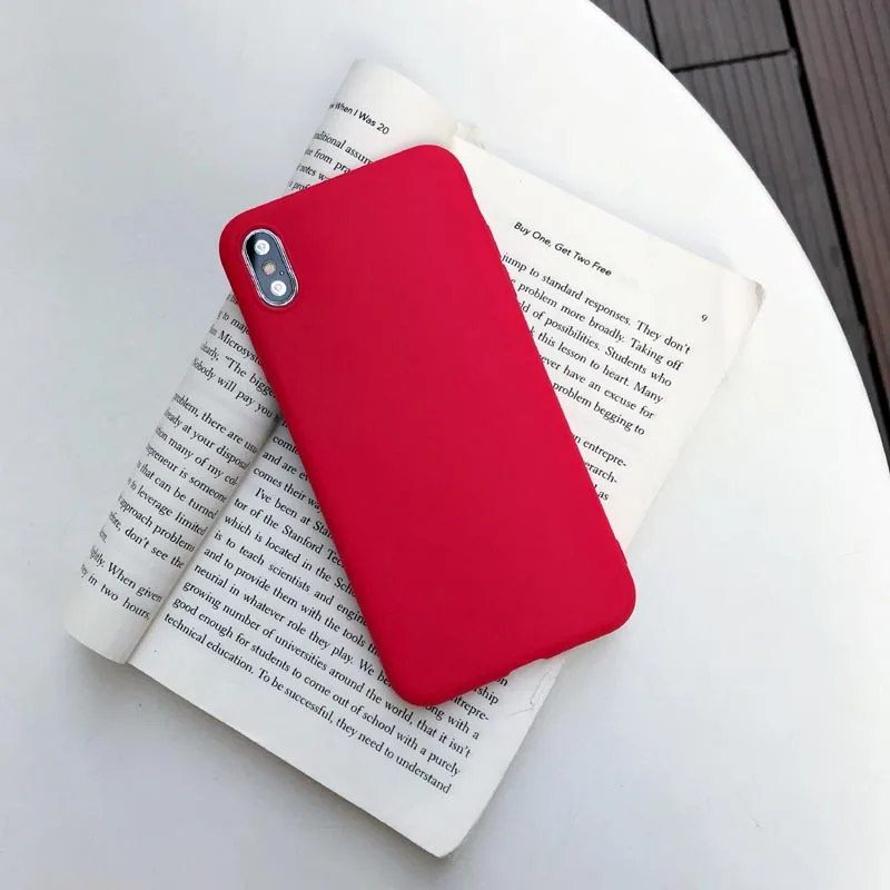 

Phone Case For Samsung Galaxy S10 S9 S8 Plus Lite Note 8 9 A50 A7 2018 M20 A30 A70 Simple Solid Color Soft TPU Silicone Back