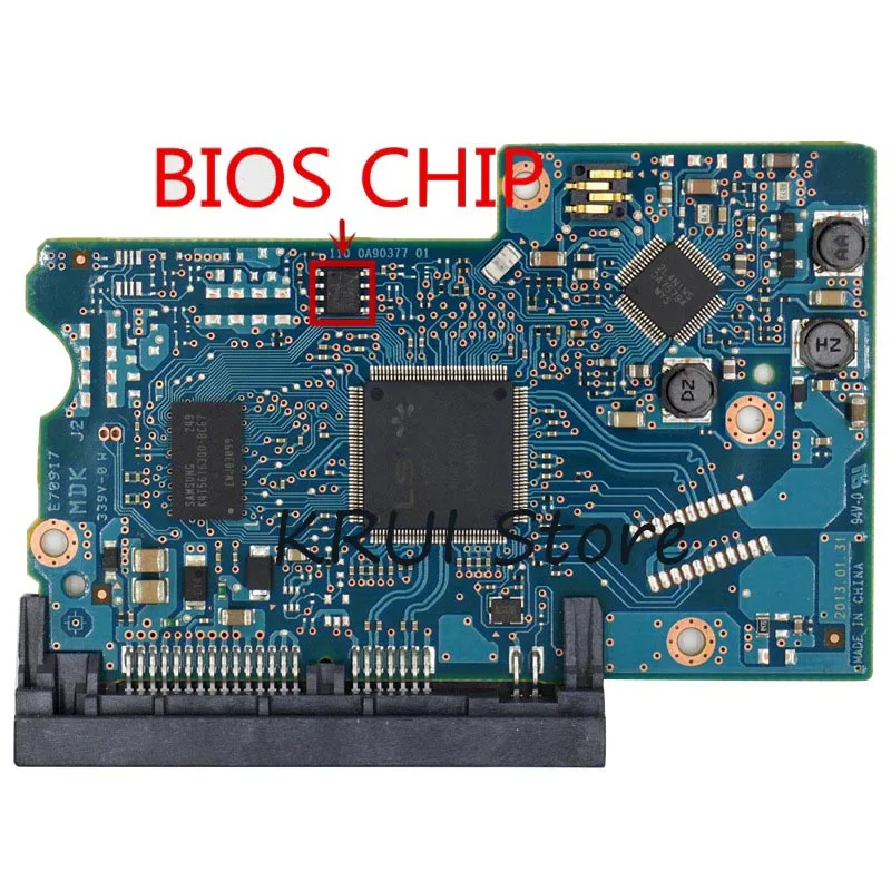 

free shipping HDD PCB /LOGIC BOARD/BOARD NUMBER: 220 0A90377 01 MAIN CONTROLLER IC: LSI 60450 /STICKERS :0J21827
