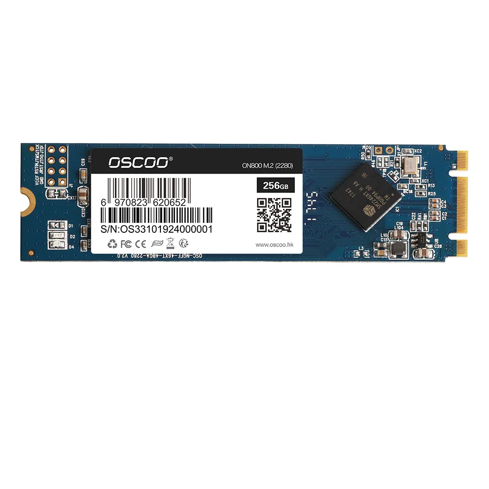 10 шт./лот OSCOO M.2 SSD M2 MLC 2280 NGFF 64 Гб 128 ГБ 256 Внутренний твердотельный накопитель