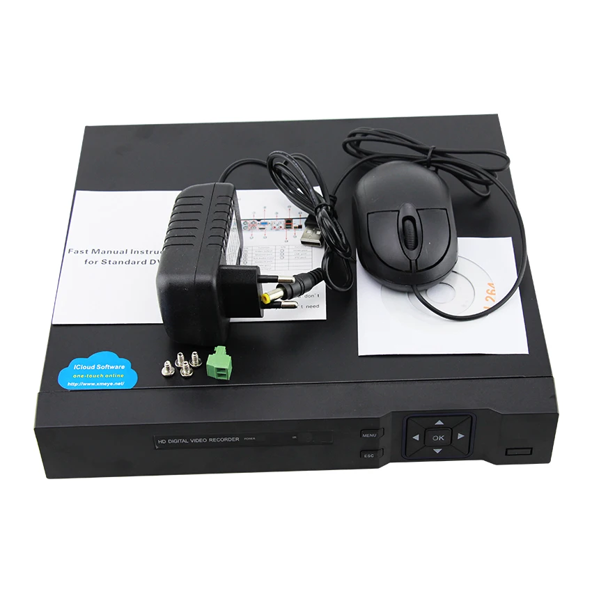 Tanie Smar 16CH 5w1 AHD dvr wsparcie CVBS TVI AHD analogowe kamery ip HD P2P chmura H.264 VGA HDMI wideorejestrator RS485 Audio