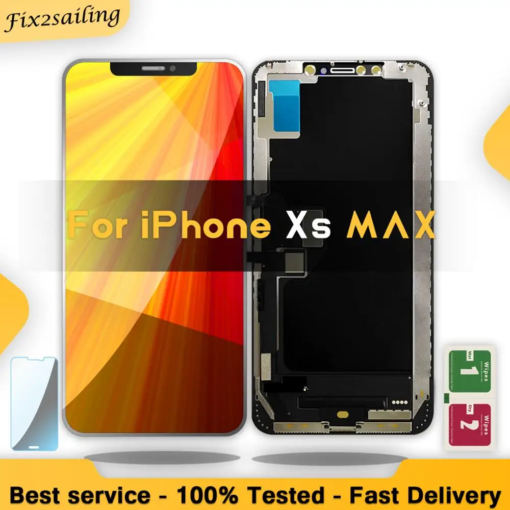 

Display For iPhone XS Max LCD Display Touch Screen With Digitizer Replacement Assembly Parts Black