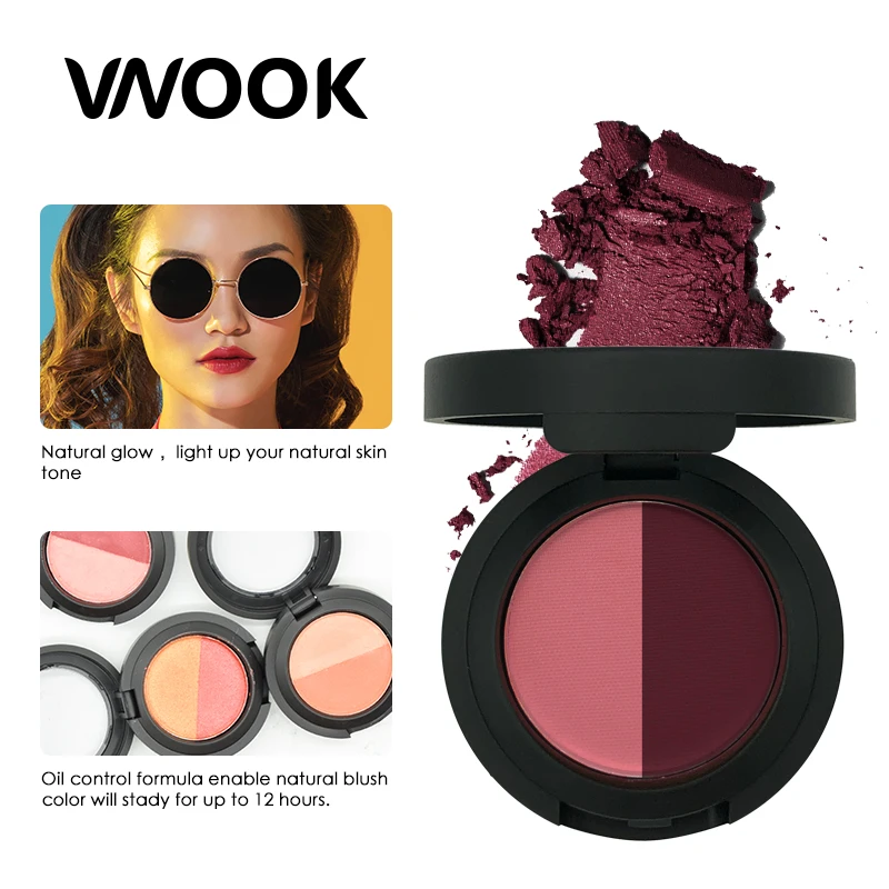 2018 6 Colors Face Powder Blusher Palette Make Up Blush For Professional Makeup Bronzer Red