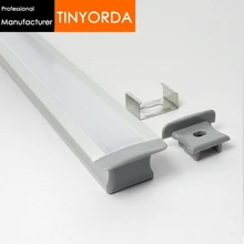 Tinyorda 10 шт.(длина 1 м) светодиодный профиль Alu светодиодный профиль канала для 12 мм Светодиодные полосы света [профессиональный производитель] TAJ2515