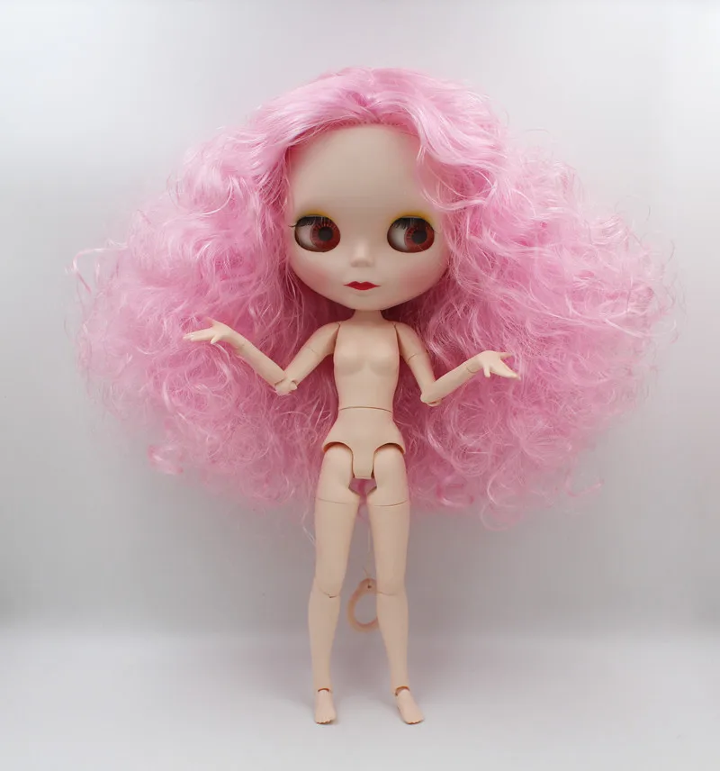 

Promotion price BJD joint 1-10 TMJ DIY Nude Blyth doll birthday gift 4 colour big eyes dolls with beautiful Hair cute toy