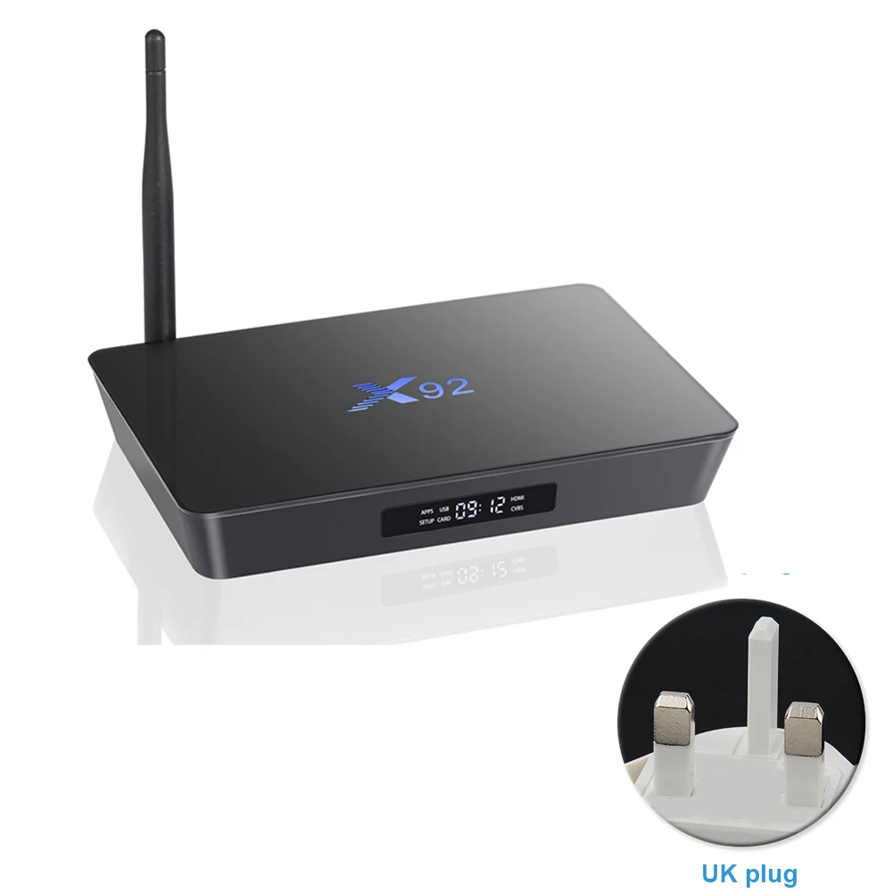 

3GB+16GB Media Player 4K*2K X92 HD Mali-T820 4K Dual Amlogic S912 WIFI Android 7.1 TV Box