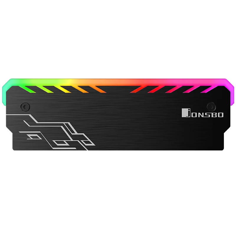  2pcs/lot For RAM Desktop Memory Heatsink Cooler Shell RGB 256 Color Automatic Change Aluminum Heat 