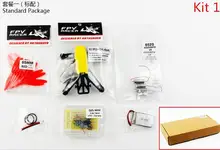 JMT Q100 Indoor Mini FPV Racing Drone KIT With Frame Brushed Motor ESC Battery Props Flight Control Yellow