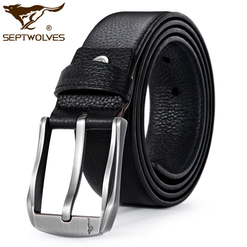 Septwolves Leather Belts For Men Mens Brown & Black Belt Dress Casual Men&#39;s Belt in Gift Bag ...