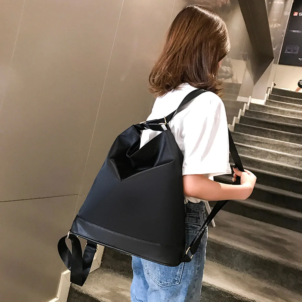 

Woman Nylon Shoulder Bag Reusable Shopping Bags Casual Tote Female Handbag Multi-Function Large Capacity Messenger Bag