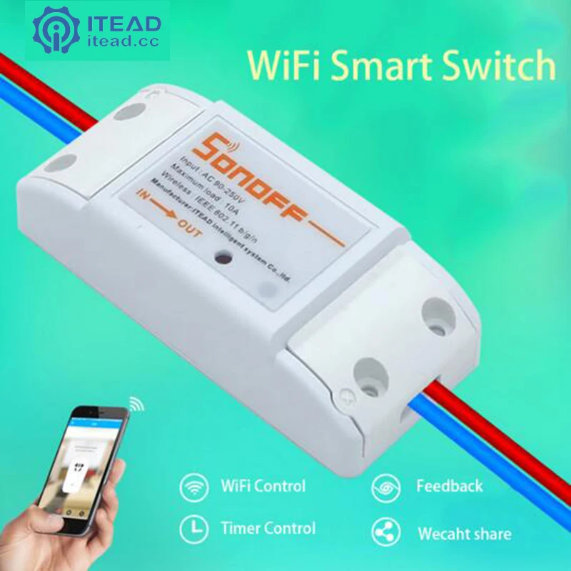 Sonoff Дистанционного Беспроводной Smart Switch Универсальный Модуль Таймер Переключатель Гнездо Управления Умный Дом Модификация Partst Бесплатная Доставка
