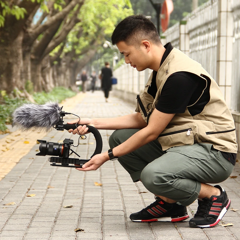 U/C образный кронштейн ручной видеокамеры Стабилизатор Steadicam башмак крепления для Gopro Xiaomi Yi Sjcam DSLR SLR Canon Nikon