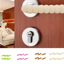 Защита от столкновений Дверная ручка Крышка Детская безопасность супер мягкая пена защитная обложка на спирали для горячих дверей нетоксичный 4 шт крем