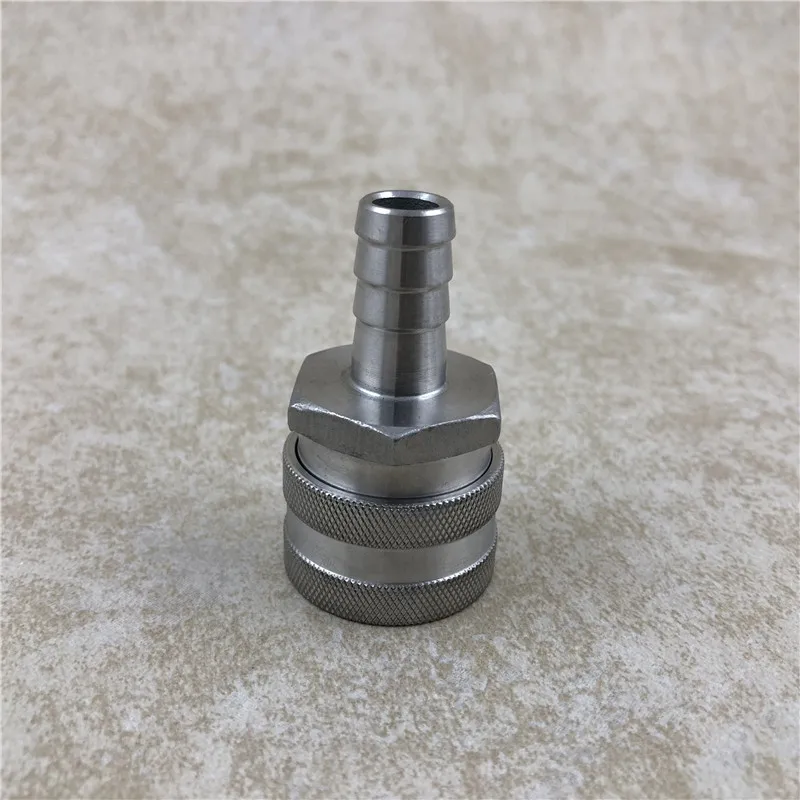 

Homebrew Pipe Fitting 1/2"Barb Stainless Steel Female Quick Disconnect Set for Beer Brewing