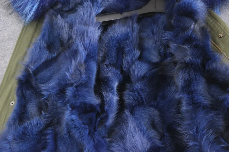Новые женские парка большой енота меховым капюшоном зимняя куртка натуральной лисы пальто с мехом для женщин толстые мягкие внутри abrigos де