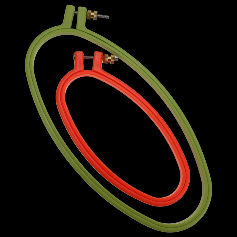 Деревянная пластиковая рамка для вышивки, кольцо-обруч, круглая петля для вышивки крестом, ручная вышивка, швейные инструменты, 10 размеров