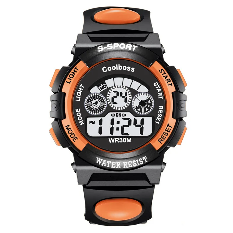 Новый роскошный цифровой будильник секундомер Подсветка Часы для женщин для мужчин детские спортивные наручные часы relogio feminino masculino 8A60