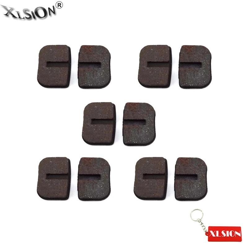 

XLSION 5 Pair Brake Disc Caliper Pads Shoes For Gas Mini Moto ATV Quad Go Kart Scooter Dirt Kids Pocket Bike 47cc 49cc
