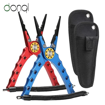 

DONQL Multifunctional Fishing Pliers Line Cutter Hooks Remover Aluminum Scissors for Fishing Lip Grips Tackle Fish Tools