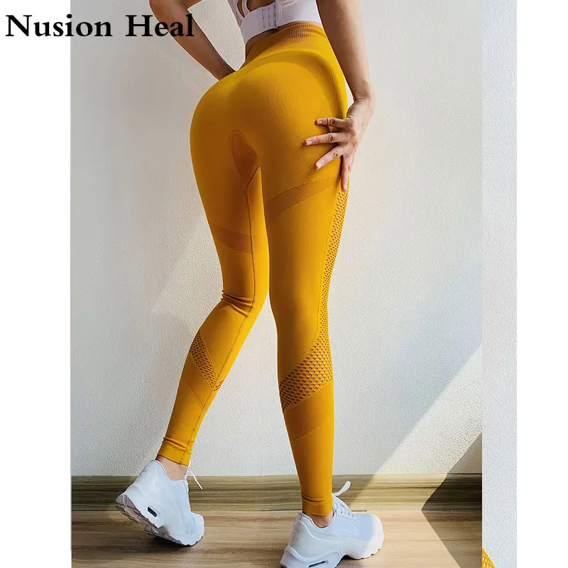 

2019New Women Yoga Pants Sports Running Sportswear Stretchy Fitness Leggings Seamless Tummy Control Gym Compression Tights Pants