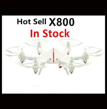 Free Shippping rc drone X800 2.4G 6 Axis FPV wifi Helicopter RTF X800 can with C4005 WIFI camera VS x101 for kids