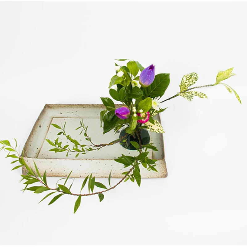 Винтажный домашний декор в японском стиле Ikebana керамическая грубая Керамика