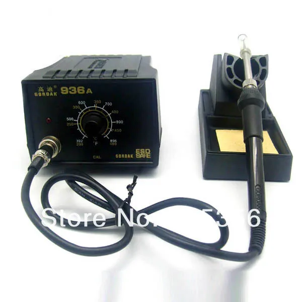 

Free shipping Gordak 936A ESD safe constant temperature electronic soldering station SMD solder iron