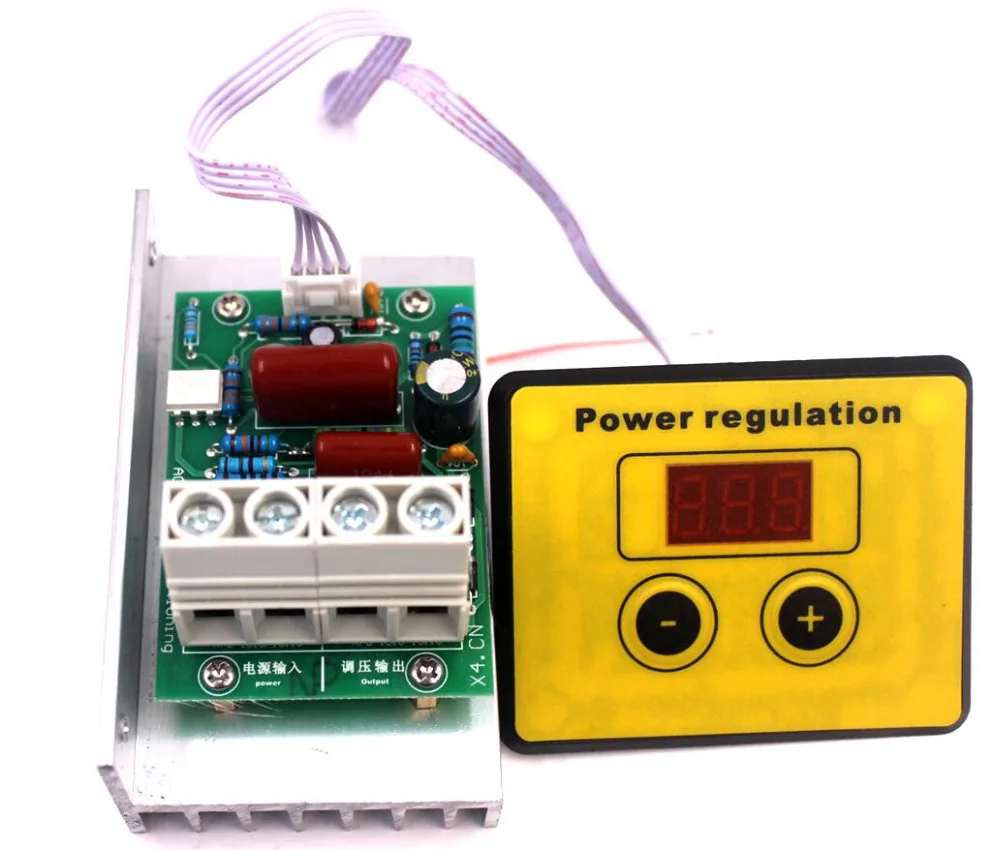 

AC 220V 10000W SCR Voltage Regulator Speed Control Dimming Dimmers Thermostat