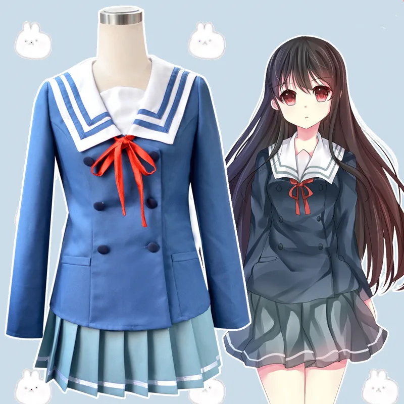 Бесплатная доставка Аниме Kyokai no Kanata Cos Мирай Курияма назе Мицуки Косплей Хэллоуин