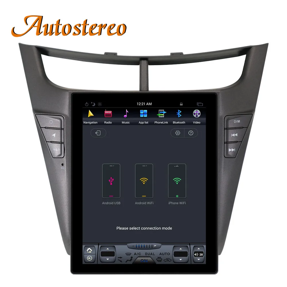 Discount Tesla style Car GPS Navigation autostereo For Chevrolet sonic sail 2015+ head unit stereo multimedia player radio tape recorder 5