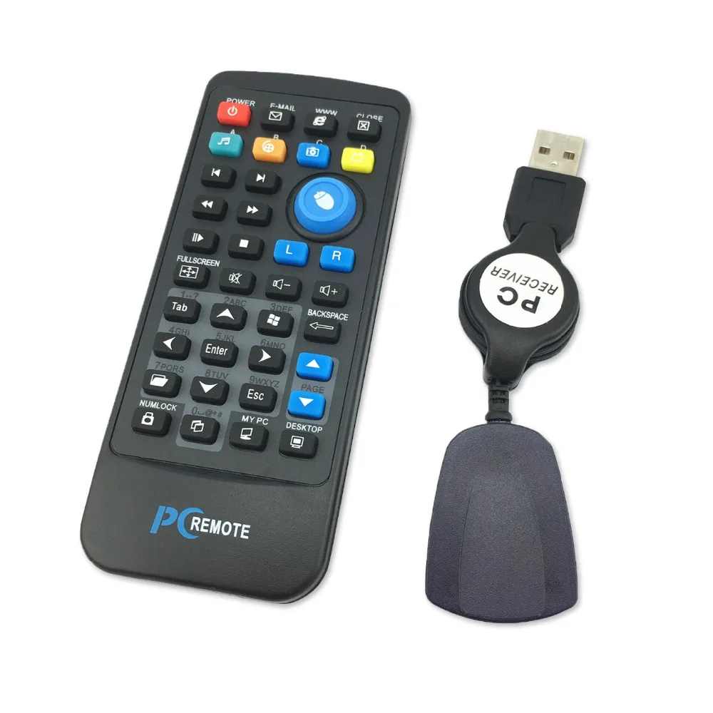 Teclado Y Ratón Inalámbrico Con Mando A Distancia - Para PC Y Multimedia - USB Portátil