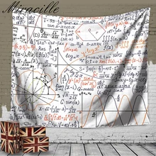 Miracille Fórmula Matemática reloj de Pared Arte de la Decoración Casera de La Manera Química Toalla de Playa Cover Up Alfombra Dormitorio 2 Tamaños